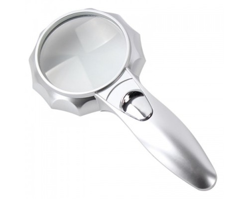 4X 6 Led Işık Aydınlatma 75Mm Optik Lens El Büyüteç