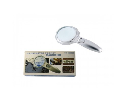 4X 6 Led Işık Aydınlatma 75Mm Optik Lens El Büyüteç