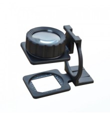 Tekstilciler Için Kumaş Kontrolü Büyüteç Katlanan Metal 15X Büyütme