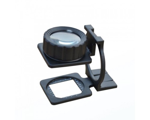 Tekstilciler Için Kumaş Kontrolü Büyüteç Katlanan Metal 15X Büyütme