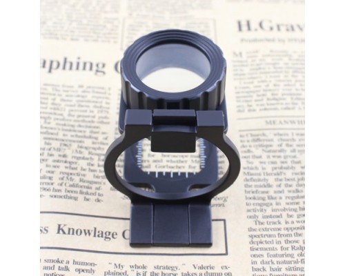 Tekstilciler Için Kumaş Kontrolü Büyüteç Katlanan Metal 15X Büyütme