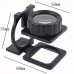 Tekstilciler Için Kumaş Kontrolü Büyüteç Katlanan Metal 15X Büyütme