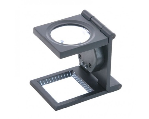 25x25 Mm Full Çelik Kaplı Katlamalı Büyüteç TH-9005B