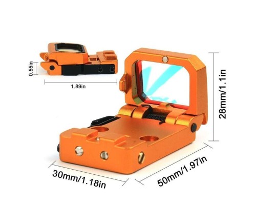 Vism Flipdot Reflex M2 Red Dot Sight - Katlanabilir 22mm Reflex Nişangâh