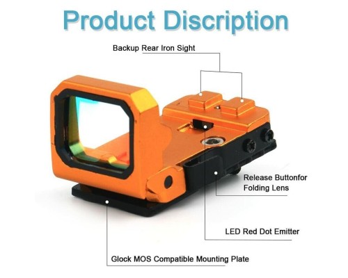 Vism Flipdot Reflex M2 Red Dot Sight - Katlanabilir 22mm Reflex Nişangâh