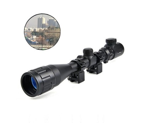 4-12x40 Aoeg Dürbün Mil Dot Kırmızı - Yeşil Lens Koruyucu