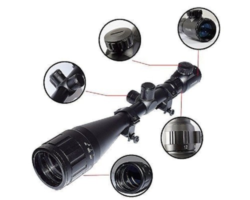 8-32X50Aoeg Taktik Çift Işık Kırmızı Yeşil Kaynaklı Zoomlu Avcılık Nışan Tfek Dürbün