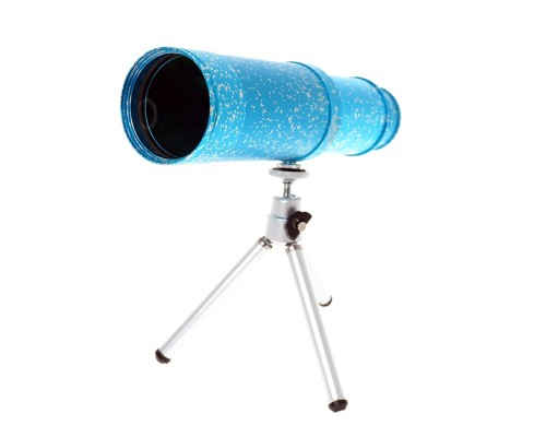 50X50 Panda Metal Gövde Tek Gözle Büyük Mercek Korsan Dürbün Mavi