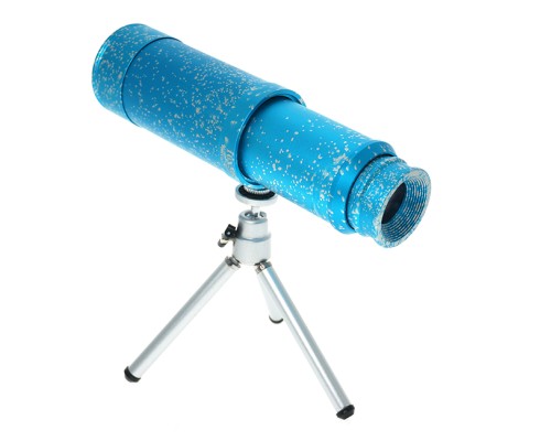 50X50 Panda Metal Gövde Tek Gözle Büyük Mercek Korsan Dürbün Mavi