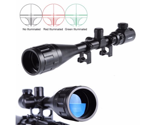 Yüksek Kaliteli 4-16X50Aoeg Zoomlu Çift Işık Kırmızı Yeşil Kaynaklı Tüfek Dürbünü B