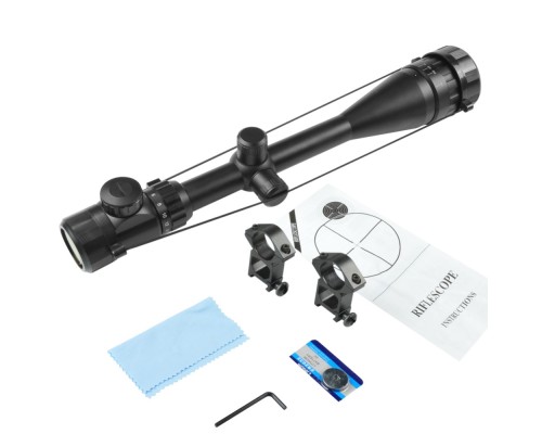 Yüksek Kaliteli 4-16X50Aoeg Zoomlu Çift Işık Kırmızı Yeşil Kaynaklı Tüfek Dürbünü B