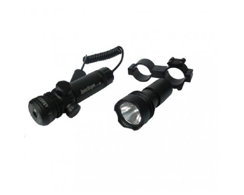 Flaş Işıklı Yeşil Tfek Lazeri Fenerli  Kablodan Kontrol