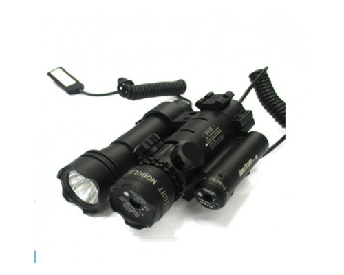 Flaş Işıklı Yeşil Tfek Lazeri Fenerli  Kablodan Kontrol