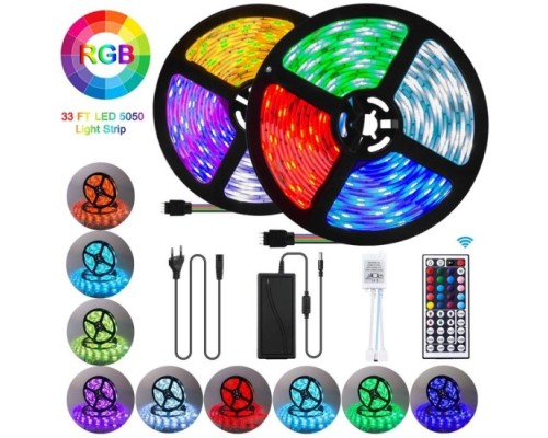 10 Mt Animasyonlu Tak Çalıştır Kumandalı Trafolu Rgb Şerit Işık Aydınlatma Şerit Led 10 Mt Animasyonlu Tak Çalıştır Kumandalı Trafolu Rgb Şerit Işık Aydınlatma Şerit Led