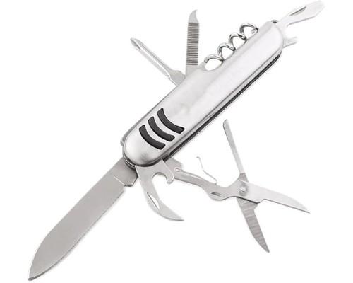 7 Foksiyonlu Çok Amaçlı Çakı Katlanır Çakı Gümüş