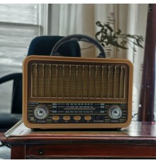 Nostaljik Görünümlü Bluetooth Destekli RT-834 Pilli Radyo 