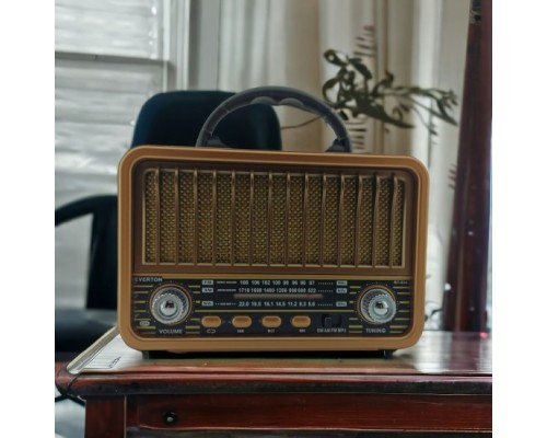 Nostaljik Görünümlü Bluetooth Destekli RT-834 Pilli Radyo Nostaljik Görünümlü Bluetooth Destekli RT-834 Pilli Radyo