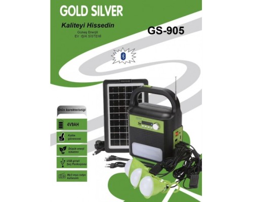 Güneş Enerjili Solar Kamp Lambası GS-905 Güneş Enerjili Solar Kamp Lambası GS-905