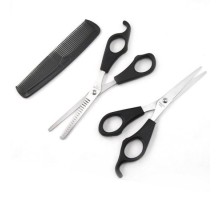 Kuaför Seti Saç Kesme ve İnceltme Makası Tarak Hediye 3lü Set