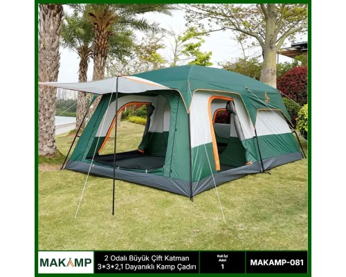 MAKAMP 2 odalı kamp çadırı