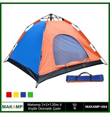 Makamp 4 kişilik otomatik kurulumlu çadır