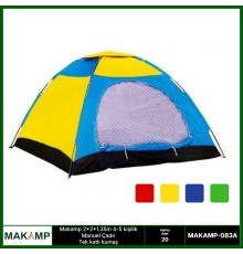 Makamp 4 kişilik manuel çadır