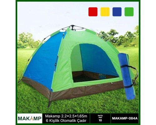 Makamp 6 kişilik otomatik kurumlu çadır