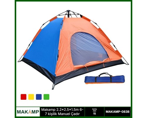 Makamp 6 kişilik manuel çadır