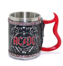 AC/DC Detaylı Çelik kupa