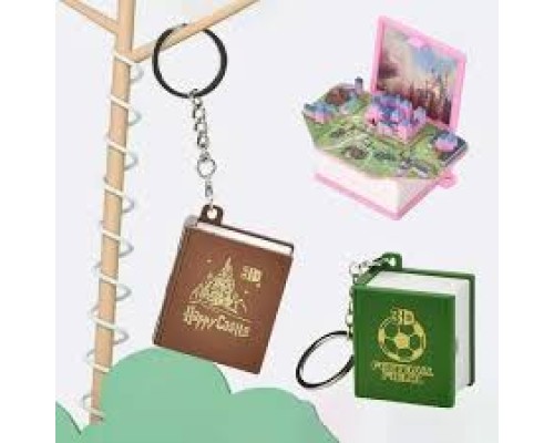 Kitap Şeklinde 3D Anahtarlık