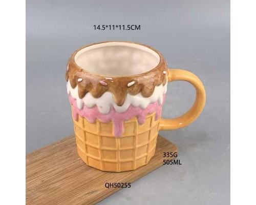 Dondurma Şeklinde Seramik Bardak