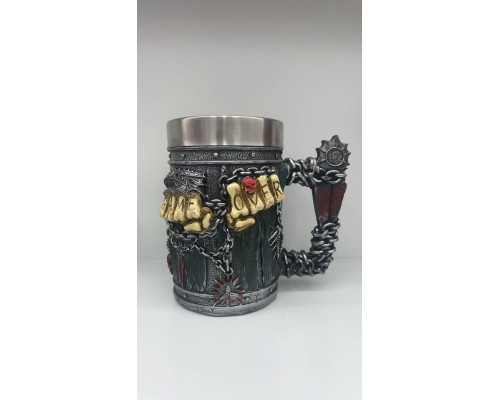 Büyük Boy Game Over Çelik Kupa Kod 8263