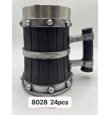 Büyük Boy Gümüş işlemeli Çelik Kupa Kod 8028