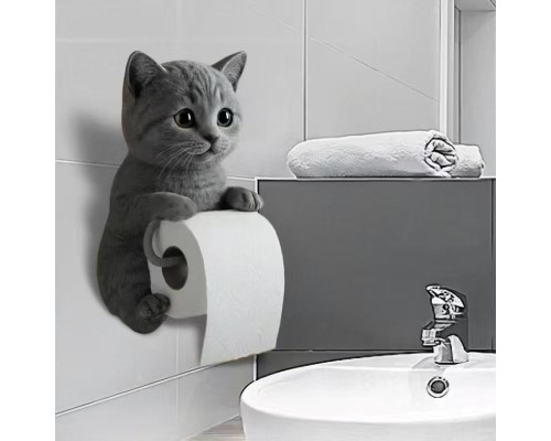 Kedi Tasarımlı Tuvalet Kağıtlığı