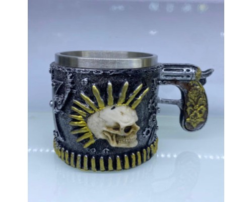 Kuru Kafa Mermi Saç Çelik Kupa Bardak