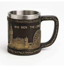 Londra Detaylı Çelik Kupa