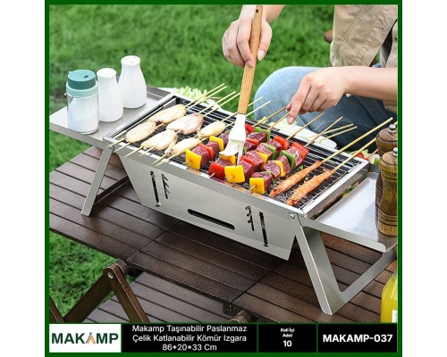 Makamp Taşınabilir Çelik Izgara 037