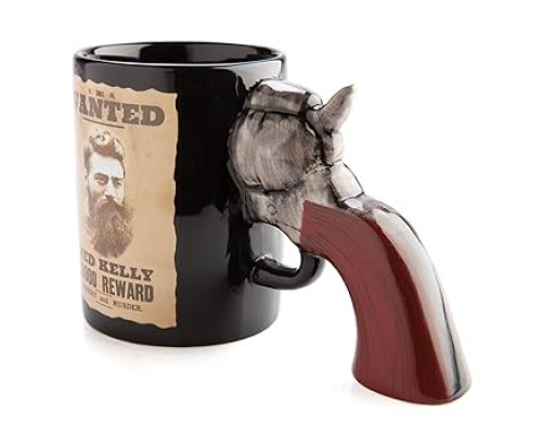 Ned Kelly Aranıyor Silah Tasarımlı Kupa Bardak