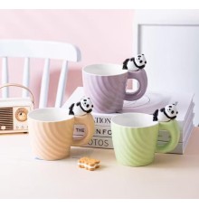 Panda Motifli Seramik Kupa Bardak