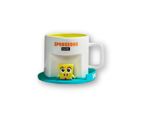 Süngerbob Silikon altlıklı Kupa Bardak