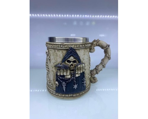 İskelet Game Over Çelik Kupa Kod 6912