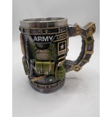 XH46 ARMY motifli çelik kupa