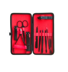 13 Parça Çantalı Manikür Pedikür Seti El Ayak Tırnak Bakım Seti Cımbız Makas Siyah Nokta Temizleme Batık Tırnak Engelleme Aparatı