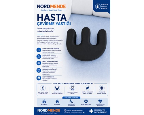 Hasta Çevirme Yastığı – Yatakta Hasta Döndürme ve Pozisyonlama Destek Yastığı