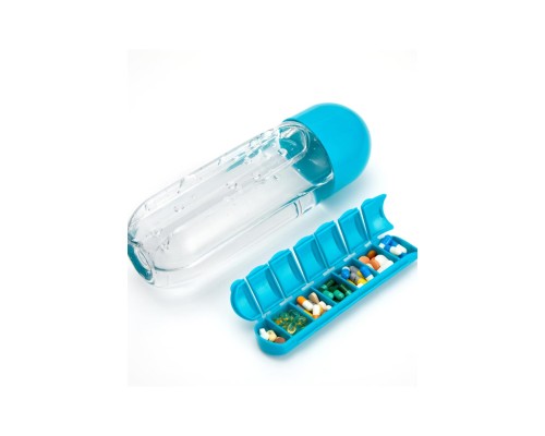 İlaç Saklama Hazneli Su Matarası