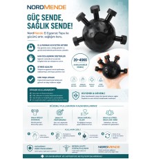 NORDMENDE Gripball Bilek ve Parmak Güçlendirme Topu – El Egzersiz Topu – Kavrama Gücü Antrenman Topu – El Bilek Parmak Egzersiz Ekipmanı