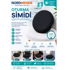 Ortopedik Oturma Simidi Koltuk Minderi – Kuyruk Sokumu Destekli Yuvarlak Oturma Yastığı