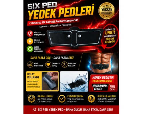 Six Ped yedek pedleri ile cihazınızı yenileyin, antrenman gücünü artırın.