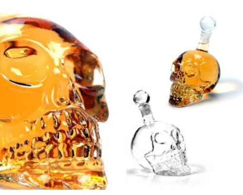 Crystal Head Kuru Kafa Cam Şişe 350 ml Crystal Head Kuru Kafa Cam Şişe 350 ml