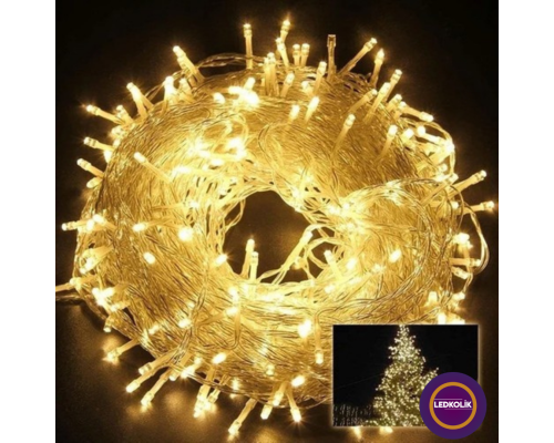 Yılbaşı Aydınlatması 100 LED Perde Hortum Sıcak Beyaz Işık - 10 Metre Dekoratif Şeffaf Kablolu Süs Yılbaşı Aydınlatması 100 LED Perde Hortum Sıcak Beyaz Işık - 10 Metre Dekoratif Şeffaf Kablolu Süs